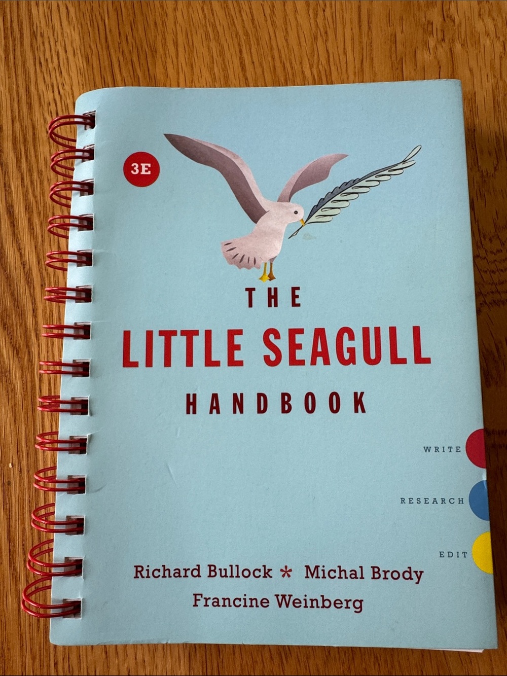 The Little Seagull Handbook 3E College English 101/102 Spiral Text Notebook